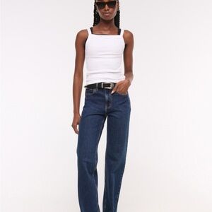 Abercrombie & Fitch Dark Blue Straight Leg Jeans 27 Long